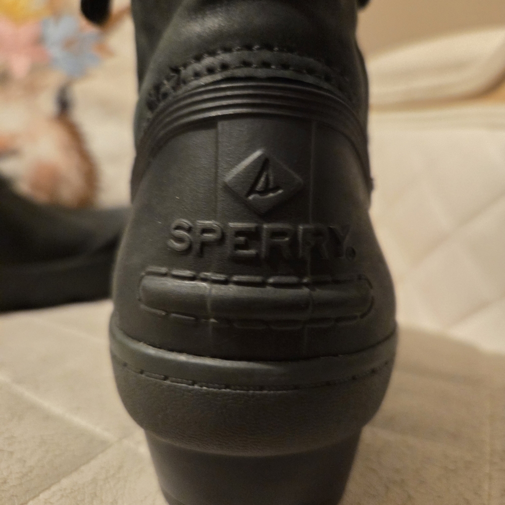 Sperry Black Lace-Up Boots - Picture 5 of 11